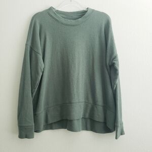 Aerie Textured Long Sleeve Pullover Sweater